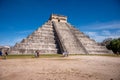 View of Kukulkan Temple or El Castillo pyramid