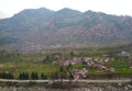 View of the Kullu Manali Mountains Himanchal Pradesh India