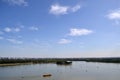 The view of Kunming lake around The Summer Palace Yiheyuan in Royalty Free Stock Photo