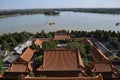 The view of Kunming lake around The Summer Palace Yiheyuan in Royalty Free Stock Photo