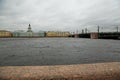 Kunst-camera and Palace Bridge in St. Petersburg.