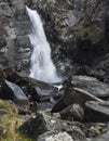 View of Kurkure waterfall in Chulyshman valley in Altay mountains