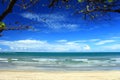 View of kuta bali beach in indonesia during the day Royalty Free Stock Photo