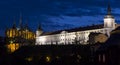 View of Kutna Hora with Saint Barbara's Church that is a UNESCO world heritage site, Czech Republic. Royalty Free Stock Photo