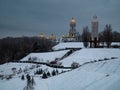 View at Kyiv Pechersk Lavra Monastery and monument memorial of Holodomor at Ukraine