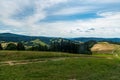 View from Kykula hill in Jablunkovske medzihorie mountains on slovakian - polish borders