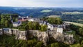 View of KÃÂ¶nigstein Fortress in Saxon Switzerland, National park Saxon Switzerland, Germany