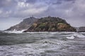 La Concha Bay in San Sebastian Royalty Free Stock Photo