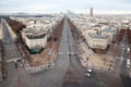 View of La Defense business quarter in Paris Royalty Free Stock Photo