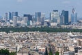 View of La Defense from the Eiffel tower