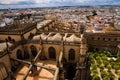 View from La Giralda tower of Seville Cathedral Royalty Free Stock Photo