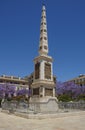 View of La Merced square in Malaga, Spain