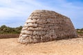 View of La Naveta des Tudons - the most famous of MenorcaÃ¢â¬â¢s megalithic sites