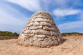 View of La Naveta des Tudons - the most famous of MenorcaÃ¢â¬â¢s megalithic sites