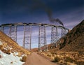 view of the La Polvorilla viaduct and the Argentine Puna (Tren de las Nubes or Train to the Clouds, San Antonio de los Royalty Free Stock Photo