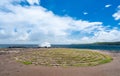 View of the labyrinth at Makaluapuna Point in Maui Hawaii