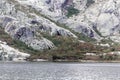 View on the Lac de Melo in the Restonica valley in Corsica Royalty Free Stock Photo