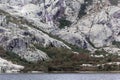 View on the Lac de Melo in the Restonica valley in Corsica Royalty Free Stock Photo