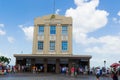 View of the Lacerda Elevator and the Todos os Santos Bay in Salvador, Bahia, Brazil Royalty Free Stock Photo