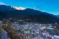 View of Lachane village in Sikkim, India Royalty Free Stock Photo