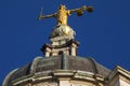 Lady Justice Statue at the Old Bailey Royalty Free Stock Photo