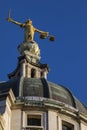 Lady Justice Statue at the Old Bailey Royalty Free Stock Photo