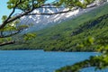 view of lago del desierto lake, patagonia, Argentina