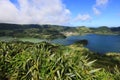 View of lagoa Azul, Sao Miguel island, Azores Royalty Free Stock Photo