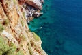 View of the lagoon from the observation deck in Alanya Castle Alanya, Turkey