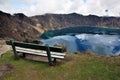 Green Water in Laguna Quilotoa