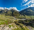 View of Lahaul valley in Himalayas Royalty Free Stock Photo