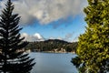 View of Lake Arrowhead, San Bernardino Mountains In Winter