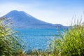 View of Lake Atitlan & volcanoes, Guatemala Royalty Free Stock Photo