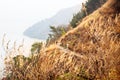 View on lake of Atitlan from walking path between Santa Cruz and Jaibalito, Lago de Atitlan, Guatemala