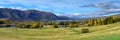 View of Lake Aviemore during autumn in Canterbury