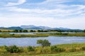 View of the Lake of Bordes in France