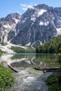 View of the Lake Braies, Pragser Wildsee is a lake in the Prags Dolomites, South Tyrol, Italy. Royalty Free Stock Photo