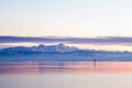 View from lake constance to mountains