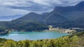 View of lake Doxa. Located in Ancient Feneos of Korinthia. Greece