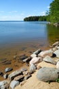 View on the lake in Finland- summer