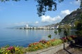 View of Lake Geneva at dawn