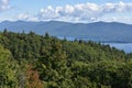 View of Lake George, from Prospect Mountain, in New York Royalty Free Stock Photo