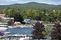 View of Lake George from the Village, in New York State Royalty Free Stock Photo