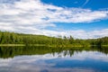 The view of the lake Glubelka in Belarus Royalty Free Stock Photo