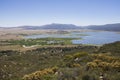 Lake Henshaw from above Royalty Free Stock Photo