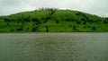 View Of A Lake With Hill Royalty Free Stock Photo