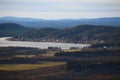 View on lake Jarvtrasket in Norrbotten in Sweden Royalty Free Stock Photo