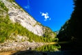 View of Lake Kammersee in Styria in the Salzkammergut. Landscape by the lake