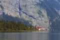 View of the lake of KÃÂ¶nigsee Royalty Free Stock Photo