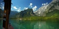 View of the lake of KÃÂ¶nigsee Royalty Free Stock Photo